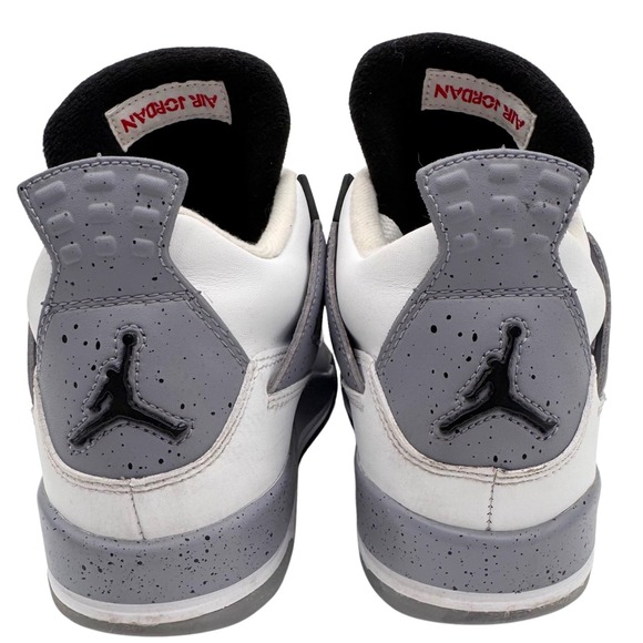 Air Jordan 4 Shoes Sneakers Retro GS Boys Size 6.5Y White Cement Grey 408452-103 - Picture 3 of 14